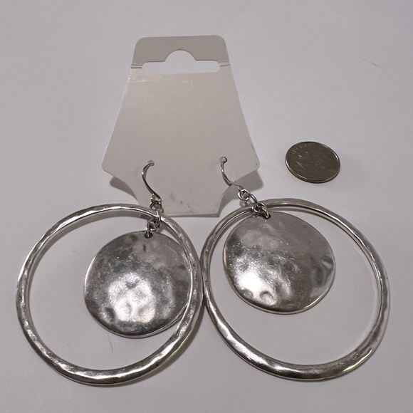 Bella Uno Double Circle Drop Earrings - Picture 4 of 4
